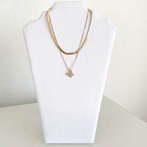 Butterfly Pendant Gold Choker Necklace Chain Gift